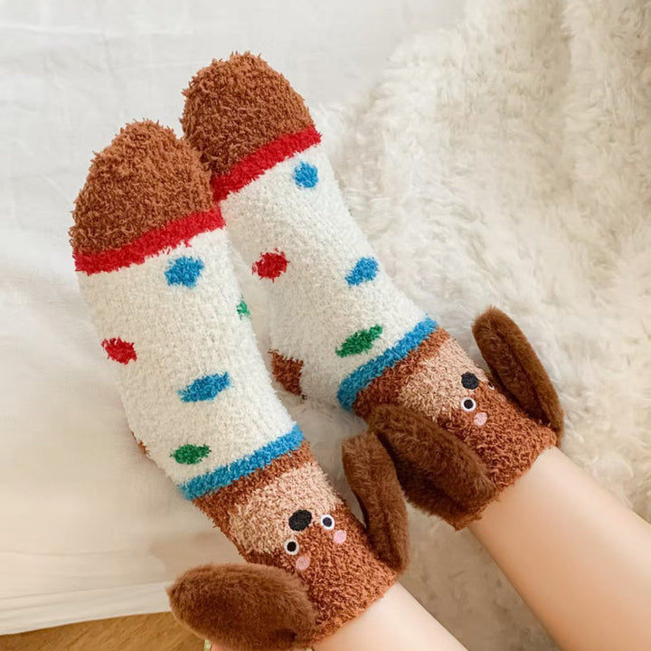 Chaussettes Chaudes De Dessin Animé