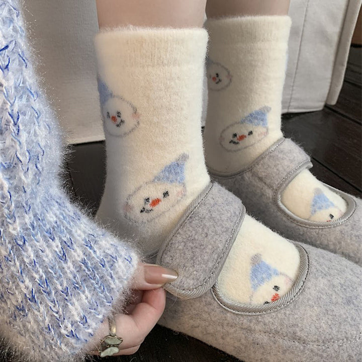 Chaussettes Chaudes De Dessin Animé