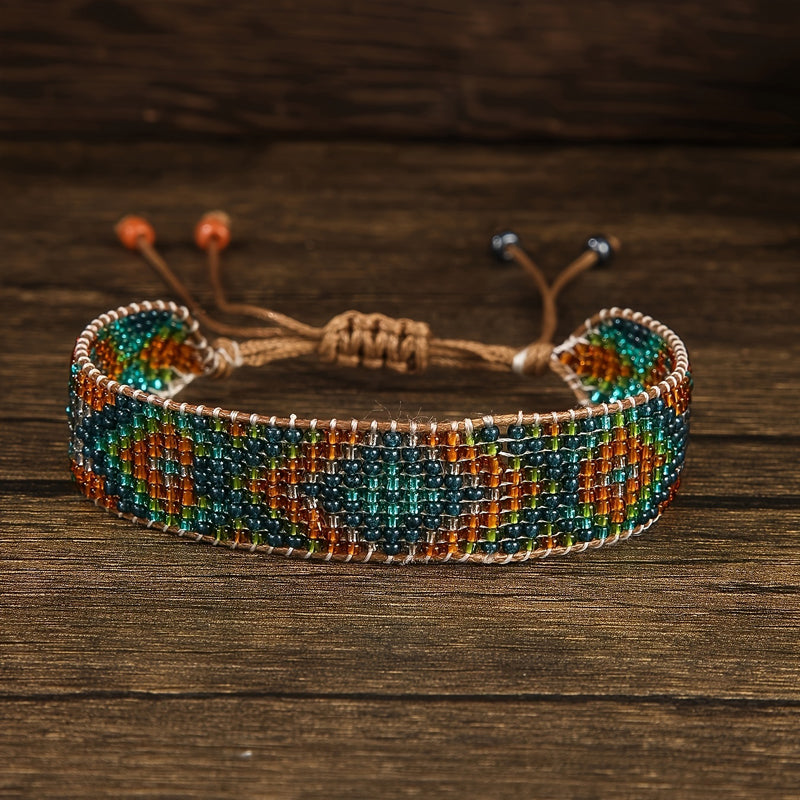 Bracelet Bohème Tissé À La Main