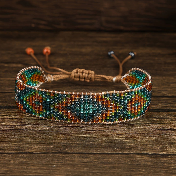 Bracelet Bohème Tissé À La Main