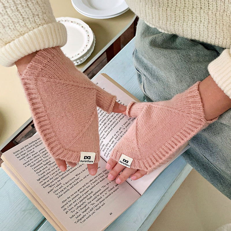 Gants Chauds De Couleur Unie