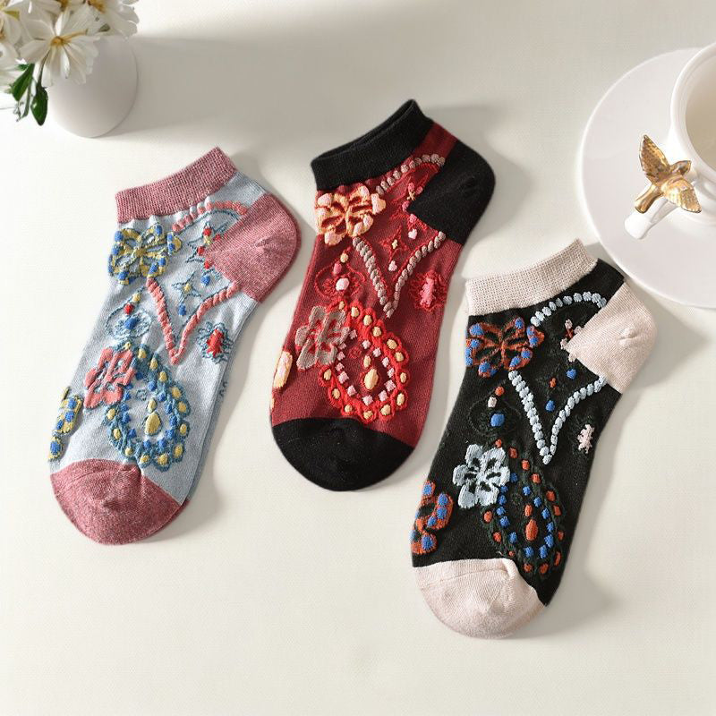 Chaussettes À Fleurs Vintage