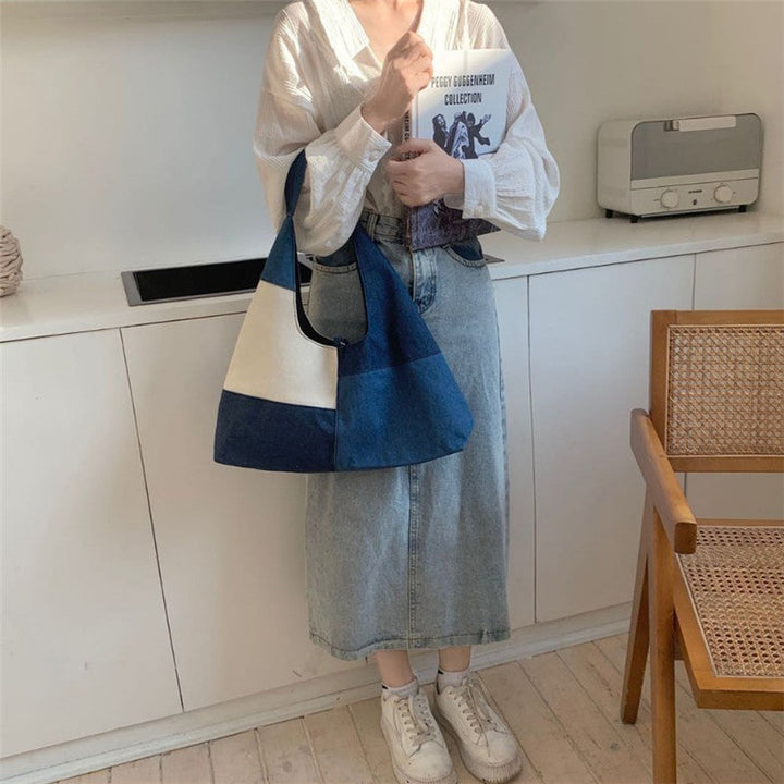 Sac Vintage À Blocs De Couleurs