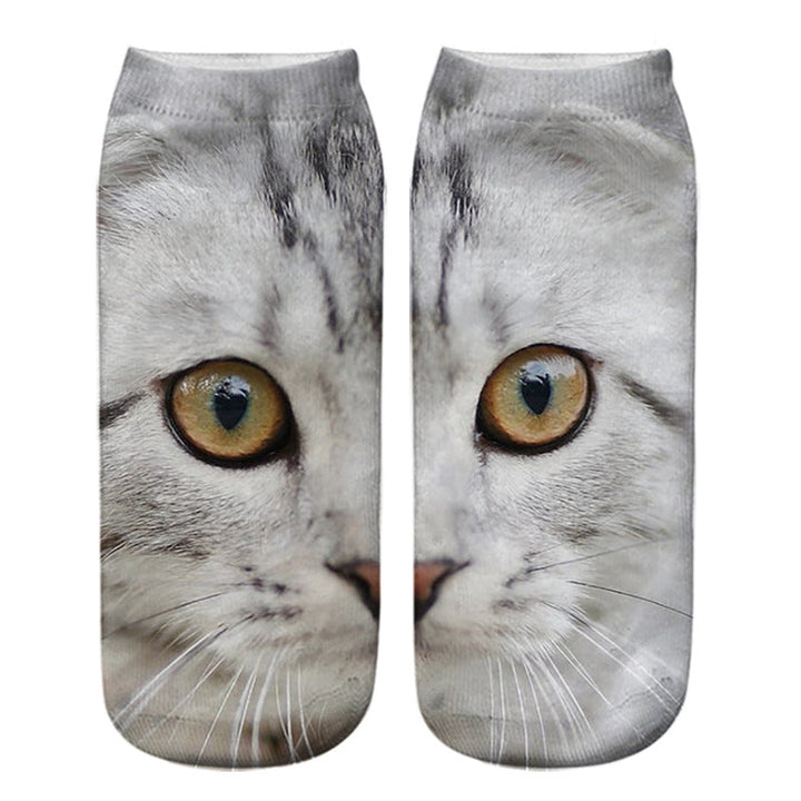 Chaussettes Créatives À Imprimé Chat