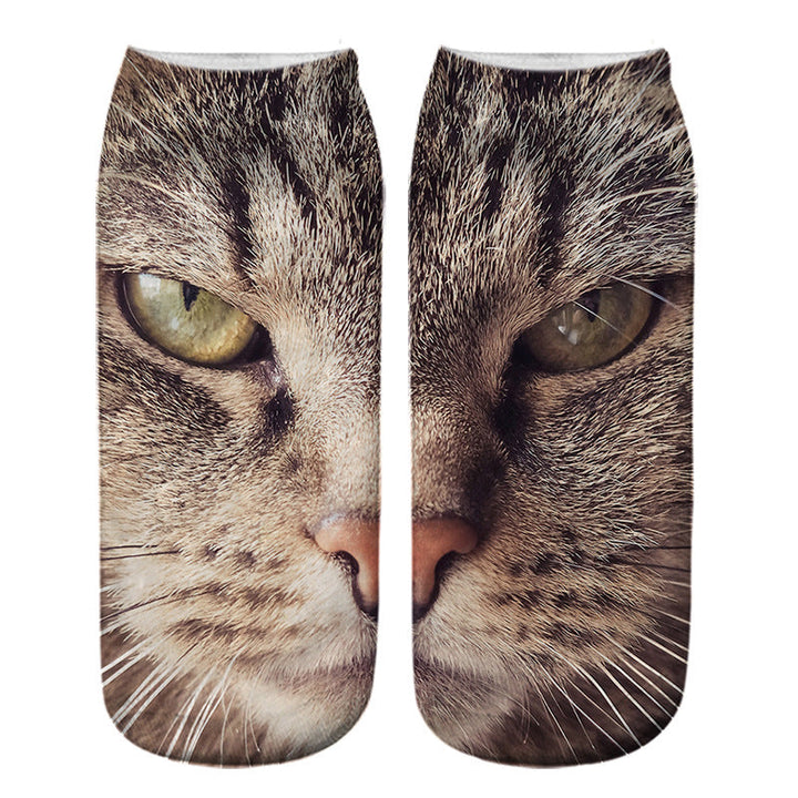Chaussettes Créatives À Imprimé Chat
