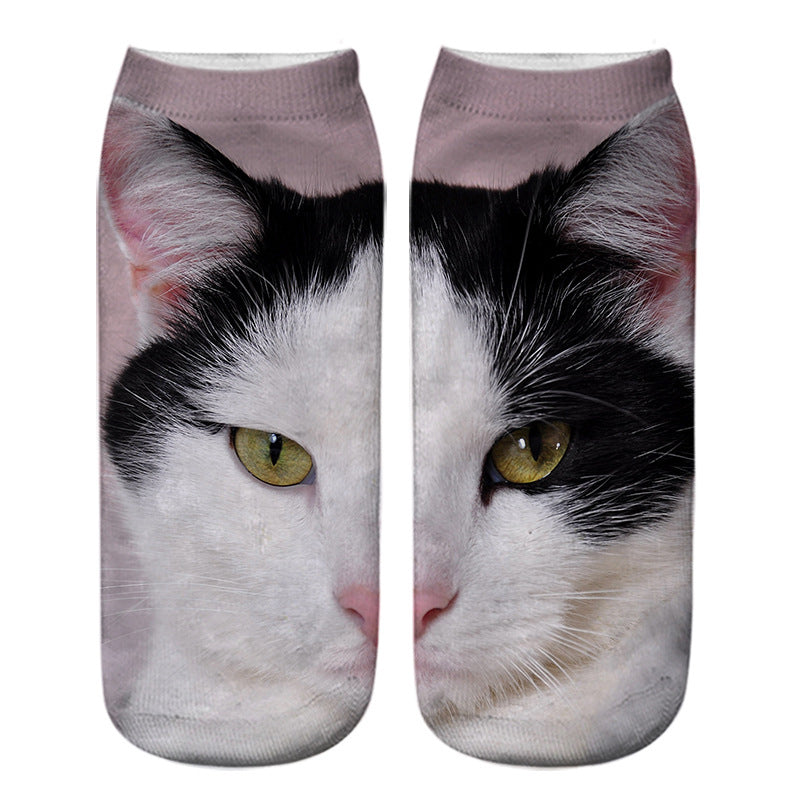 Chaussettes Créatives À Imprimé Chat
