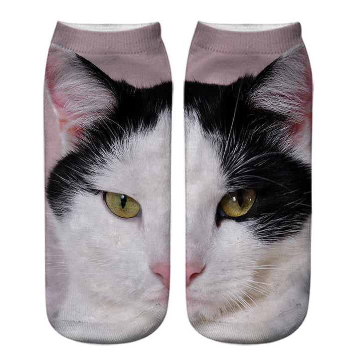 Chaussettes Créatives À Imprimé Chat