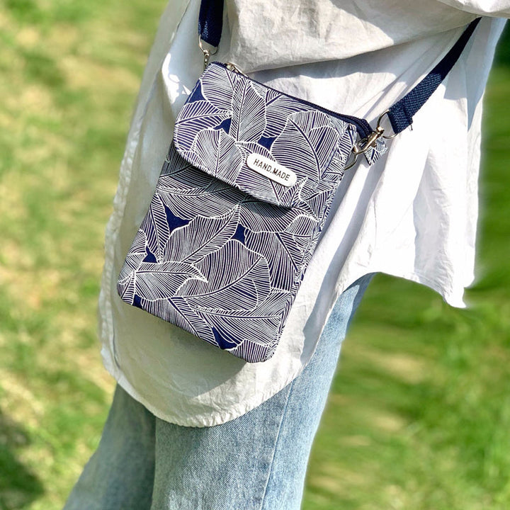 Sac À Motif Feuilles Vintage