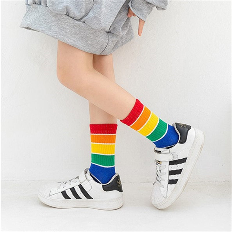 Chaussettes Rayées Colorées