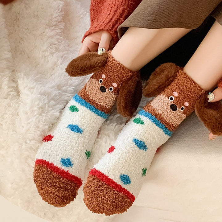 Chaussettes Chaudes De Dessin Animé