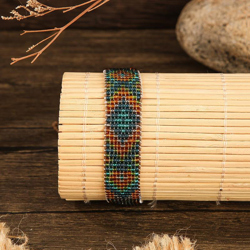 Bracelet Bohème Tissé À La Main