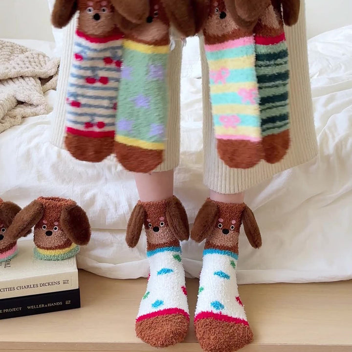 Chaussettes Chaudes De Dessin Animé
