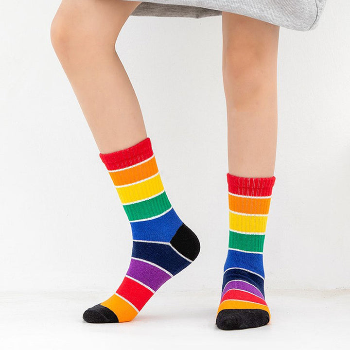 Chaussettes Rayées Colorées