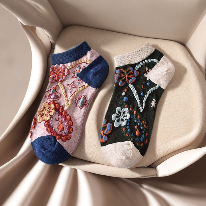 Chaussettes À Fleurs Vintage