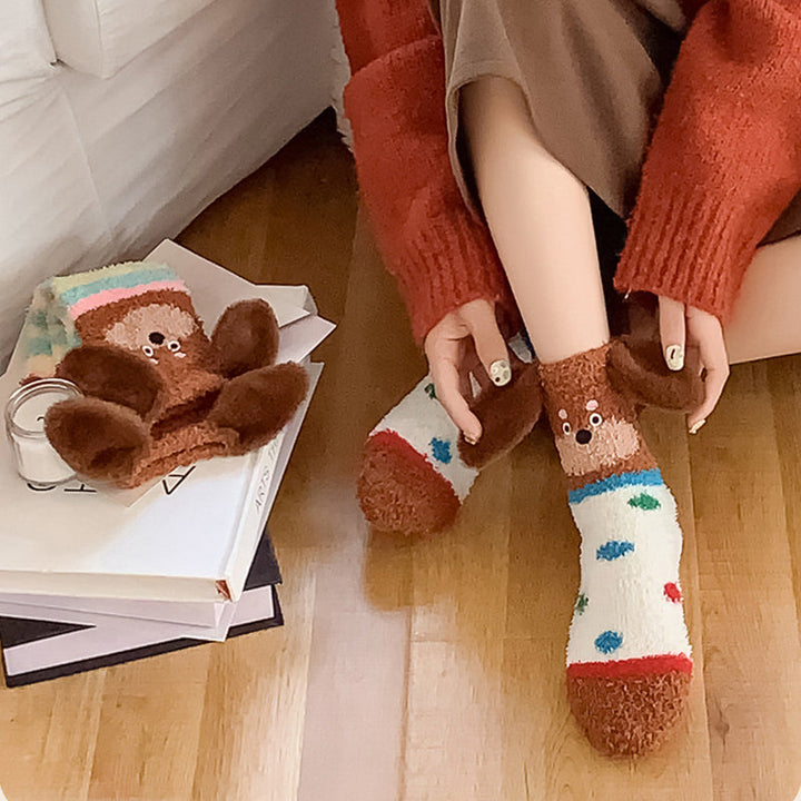 Chaussettes Chaudes De Dessin Animé