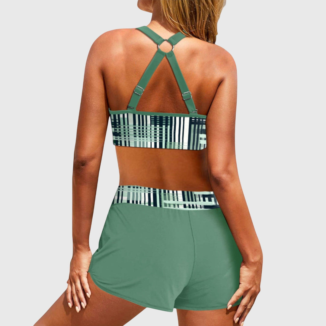 Janelle - High Waist Striped Bikini