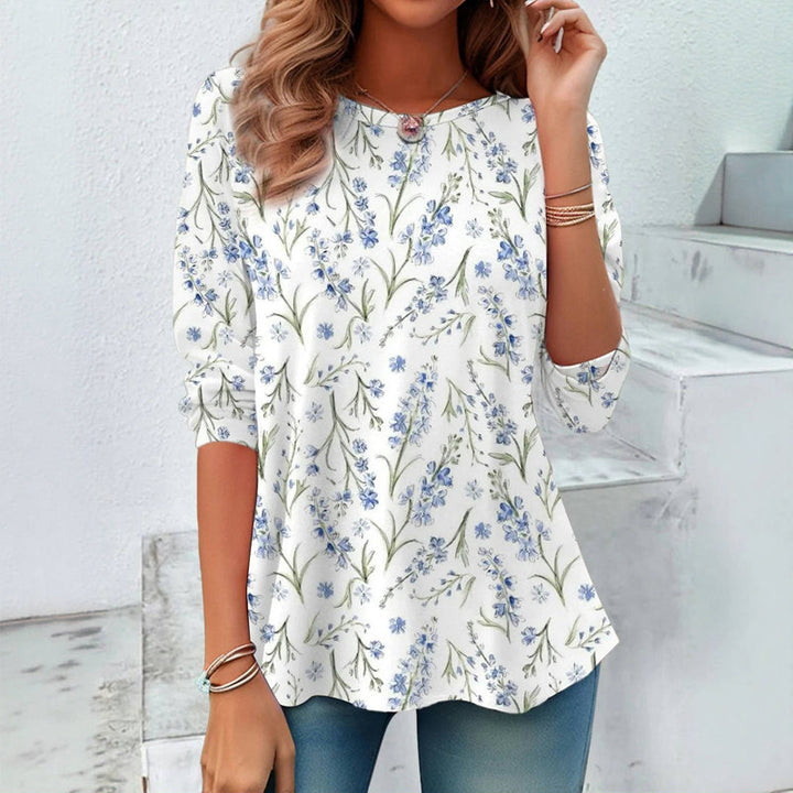 T-Shirt À Imprimé Floral Vintage