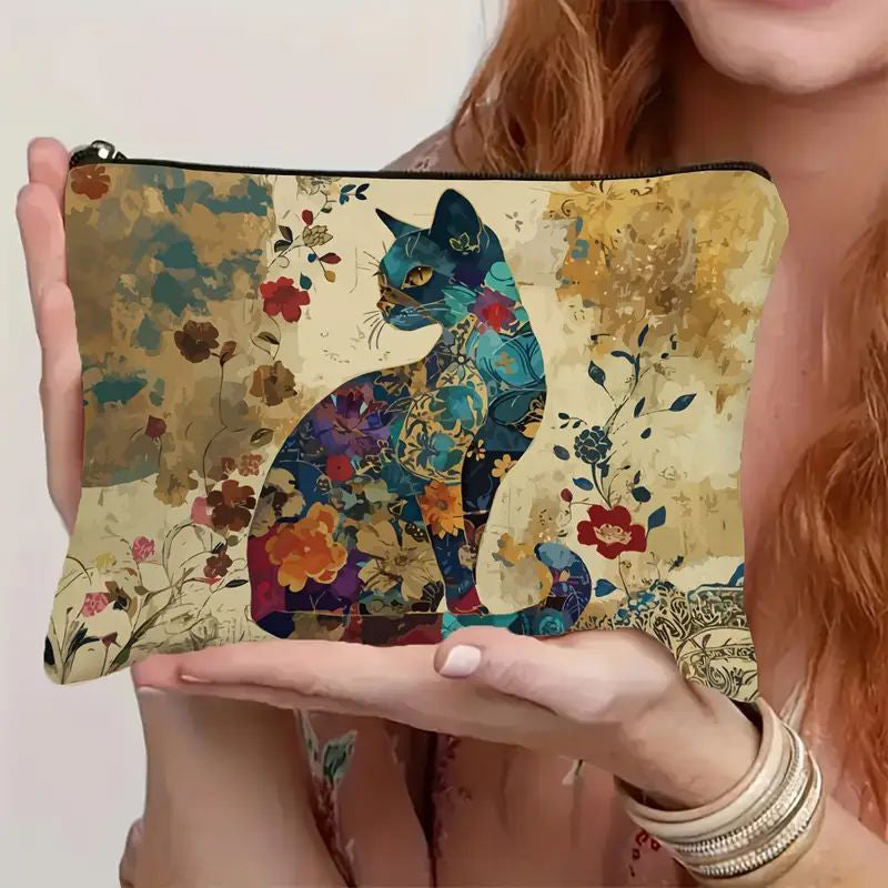 Sac À Motif Chat Vintage
