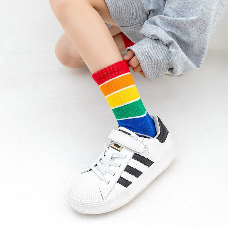 Chaussettes Rayées Colorées