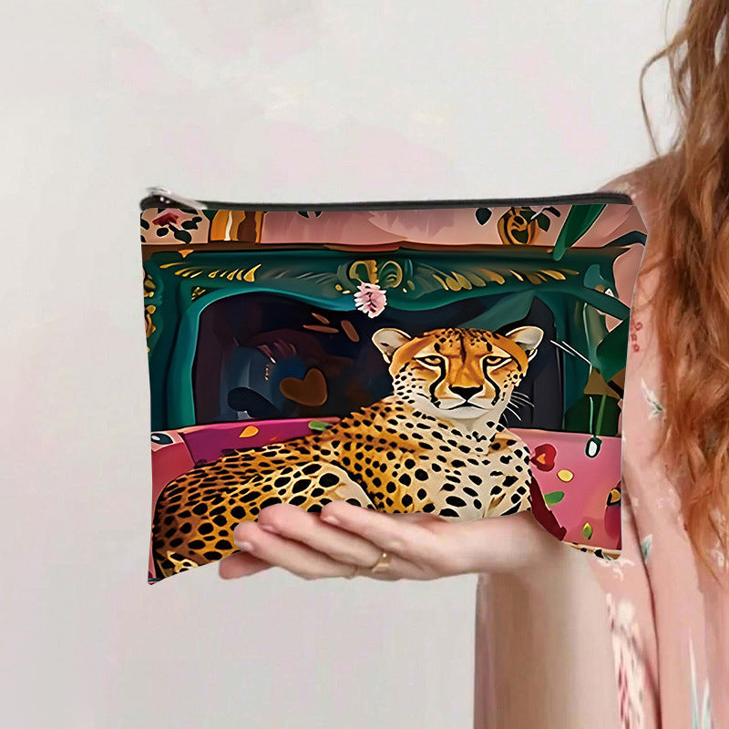 Sac À Motif Léopard Vintage
