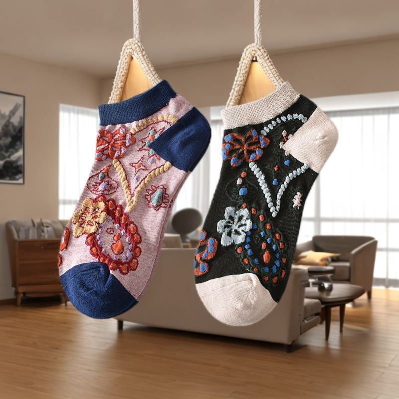 Chaussettes À Fleurs Vintage