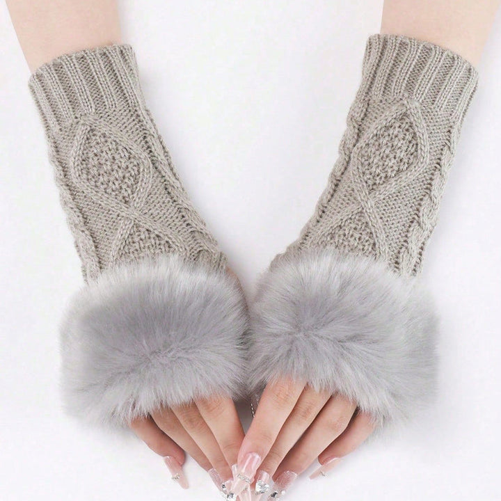 Gants Chauds De Couleur Unie
