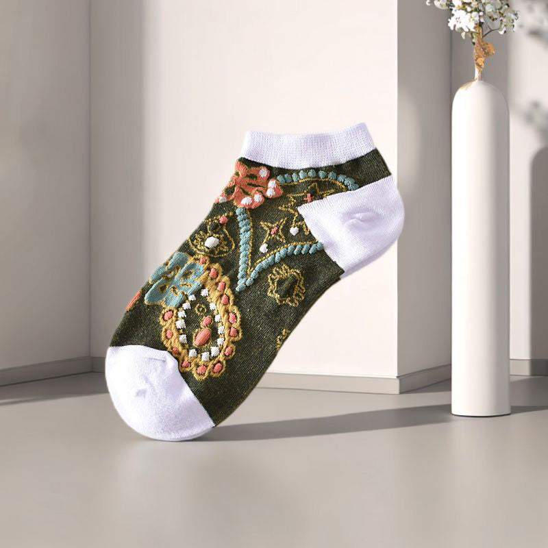 Chaussettes À Fleurs Vintage