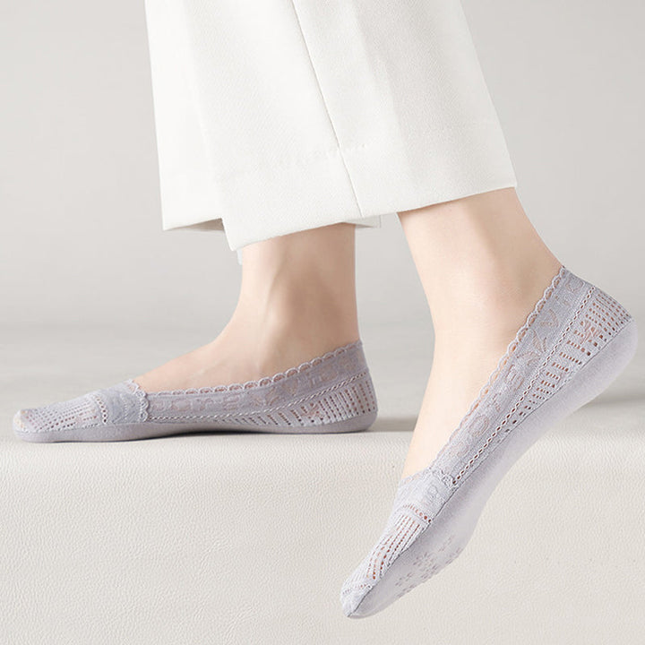 Chaussettes Respirantes En Dentelle