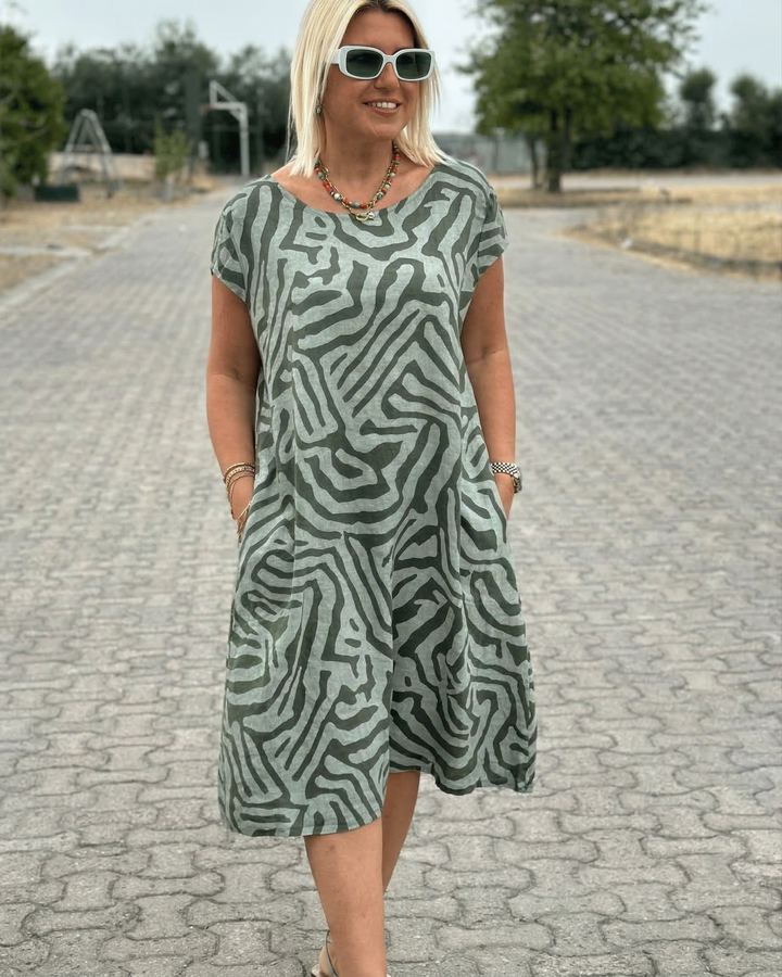 Avanille | Robe d’Été à Col Rond
