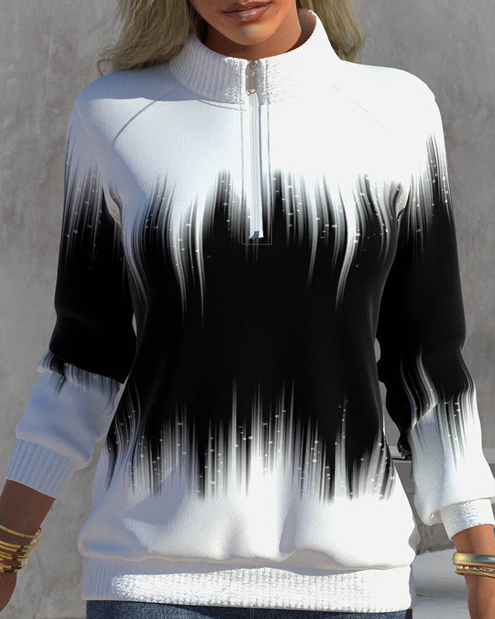 Mia™ | Turtleneck Sweater with Gradient Pattern