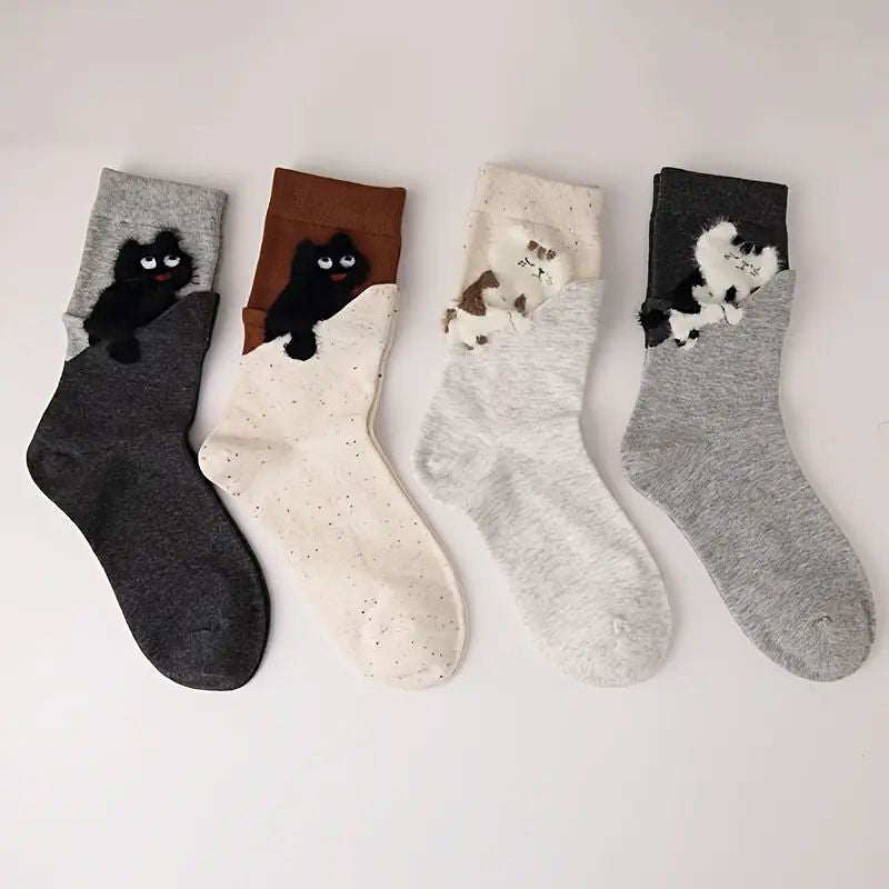 Chaussettes De Chat De Dessin Animé