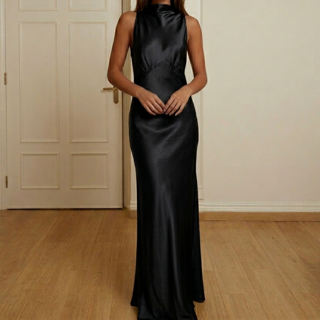 Lena | Robe Longue Satine