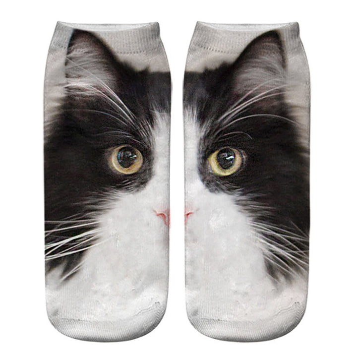 Chaussettes Créatives À Imprimé Chat
