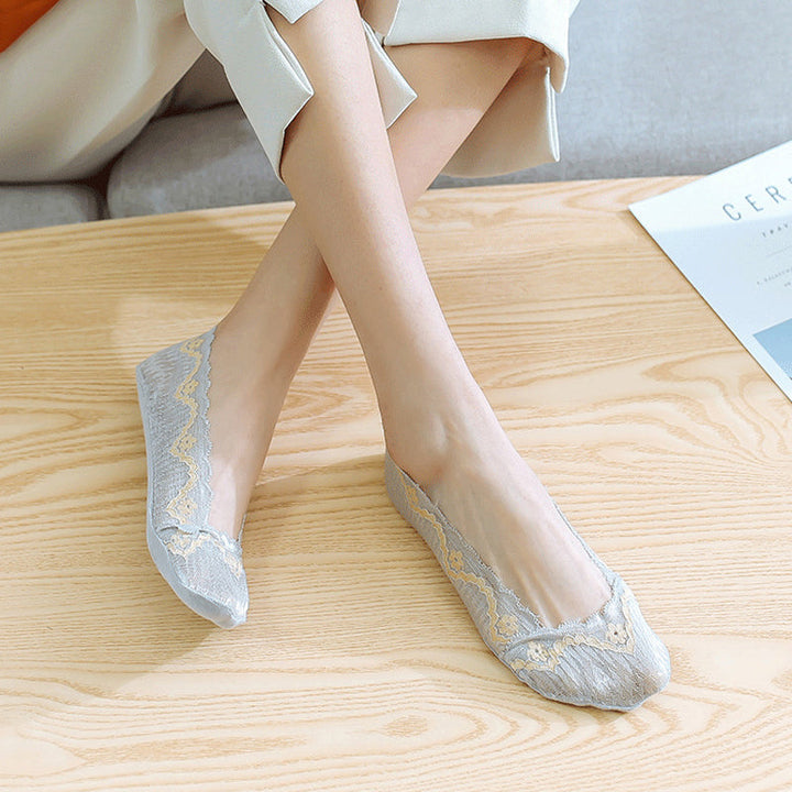 Chaussettes Respirantes En Dentelle