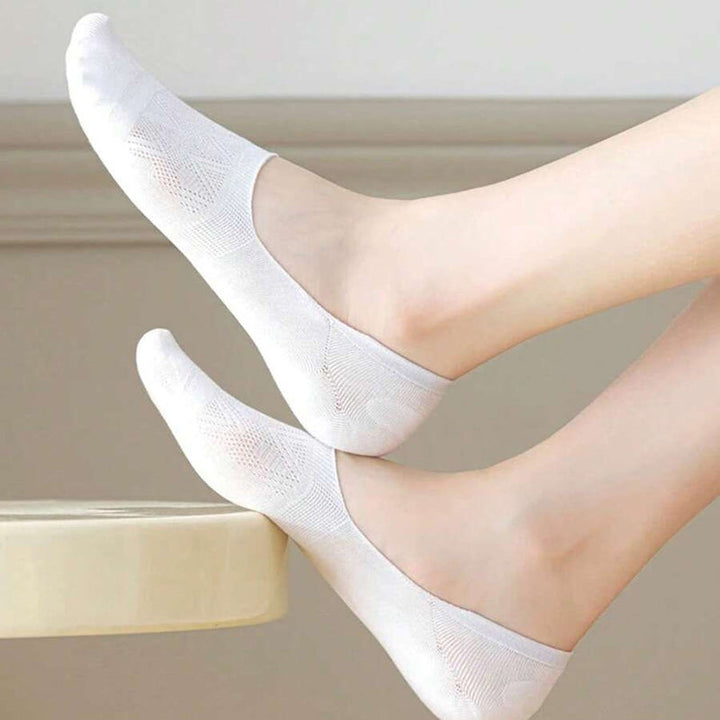 Chaussettes Respirantes De Couleur Unie
