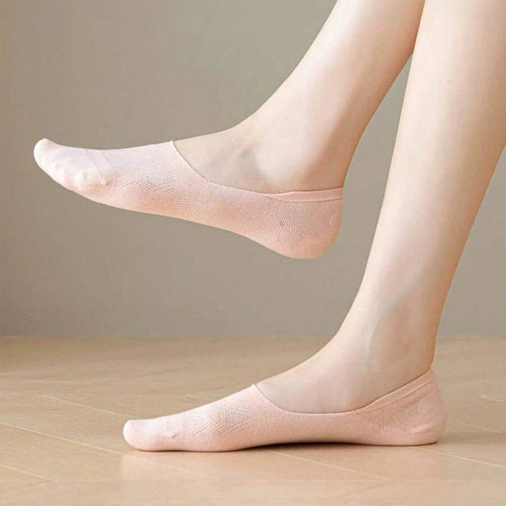 Chaussettes Respirantes De Couleur Unie