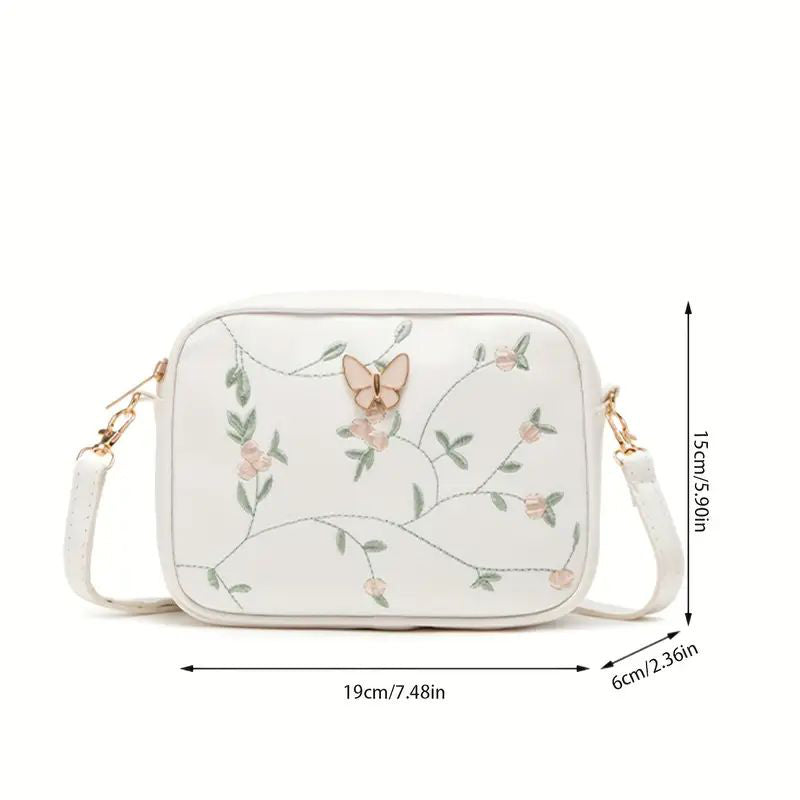 Sac Décontracté À Broderie Florale