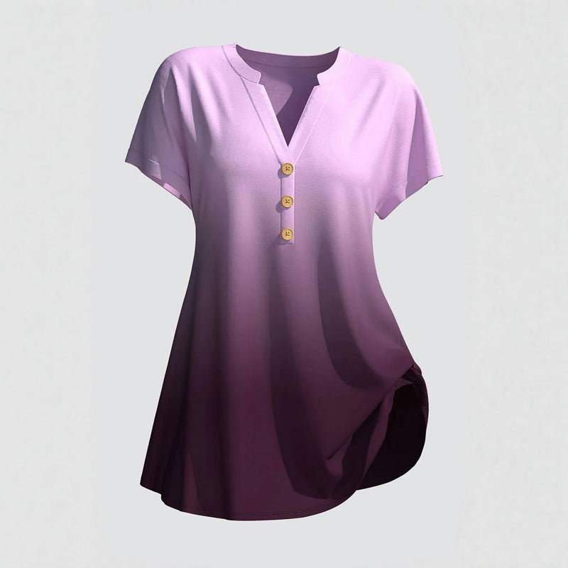 Blouse Décontractée À Dégradé