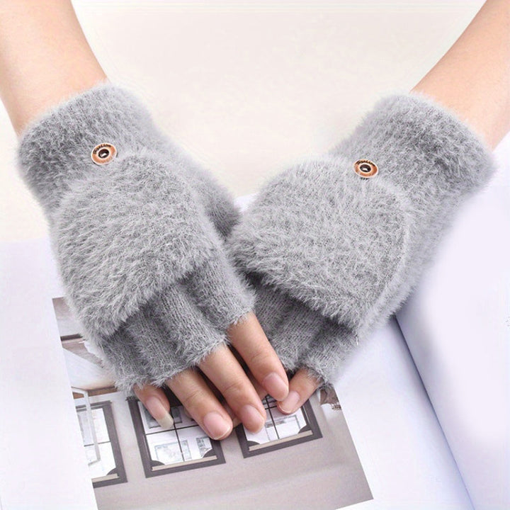 Gants Chauds De Couleur Unie