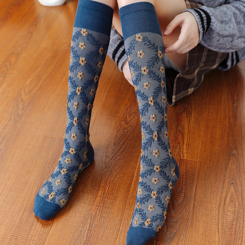 Chaussettes À Fleurs Vintage