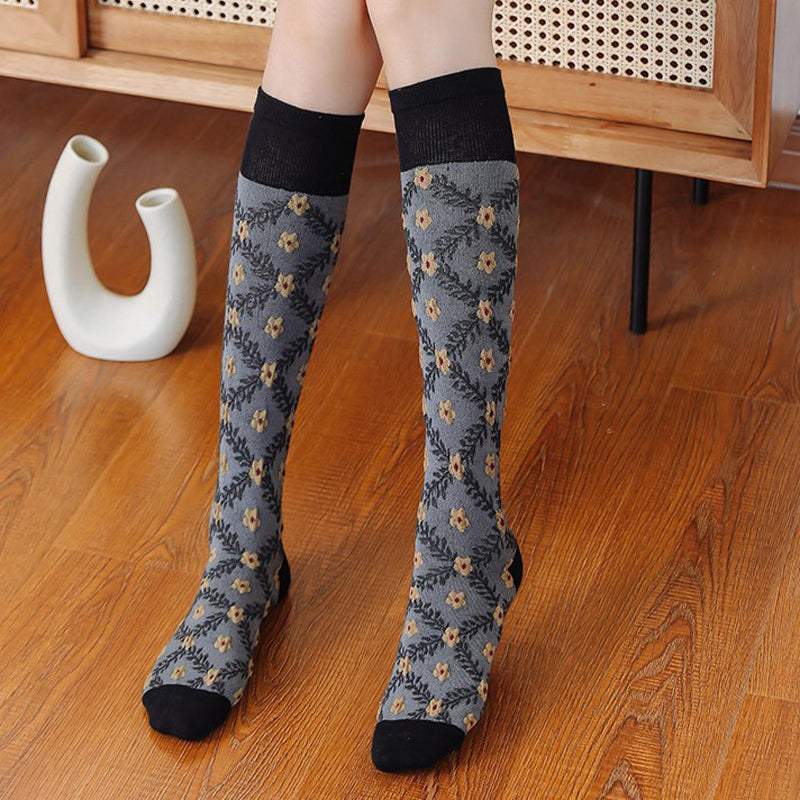 Chaussettes À Fleurs Vintage