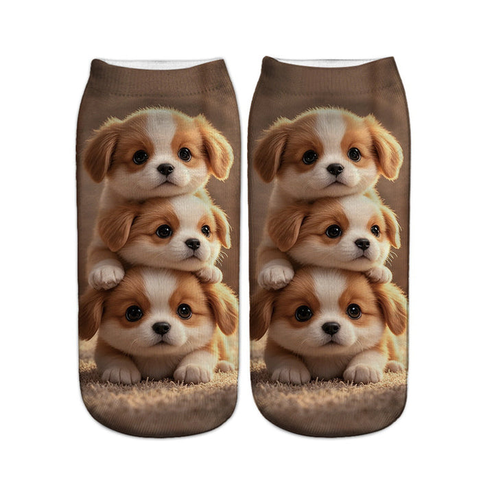 Chaussettes Décontractées À Imprimé Animal