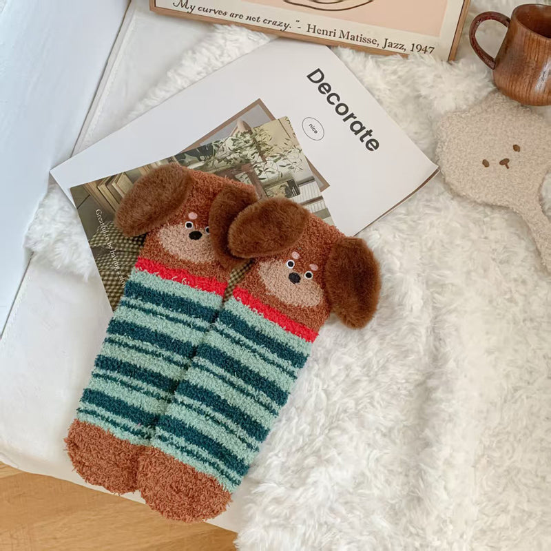 Chaussettes Chaudes De Dessin Animé