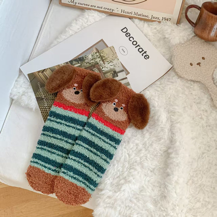 Chaussettes Chaudes De Dessin Animé