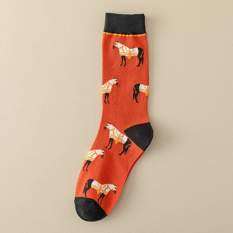 Chaussettes Décontractées À Imprimé Animal