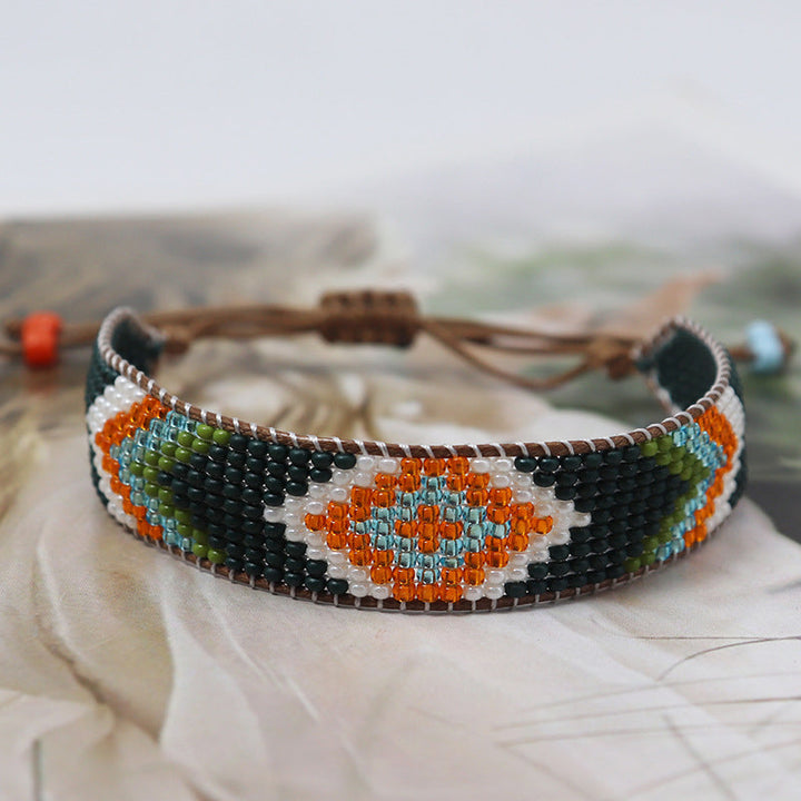 Bracelet Bohème Tissé À La Main
