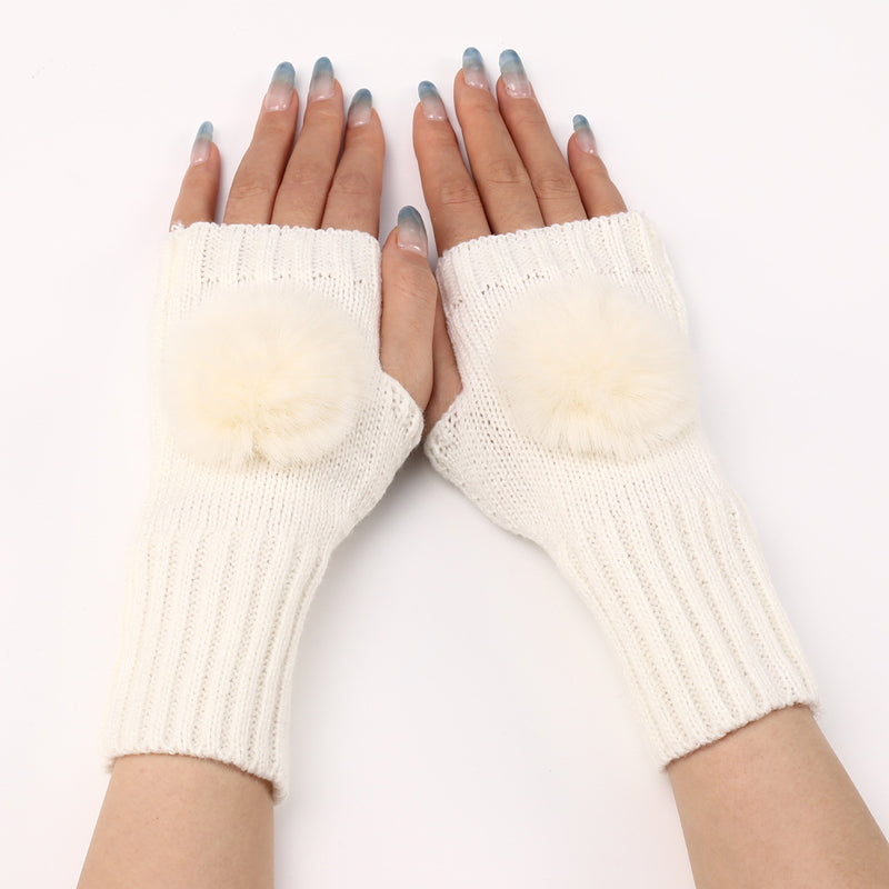 Gants Chauds De Couleur Unie