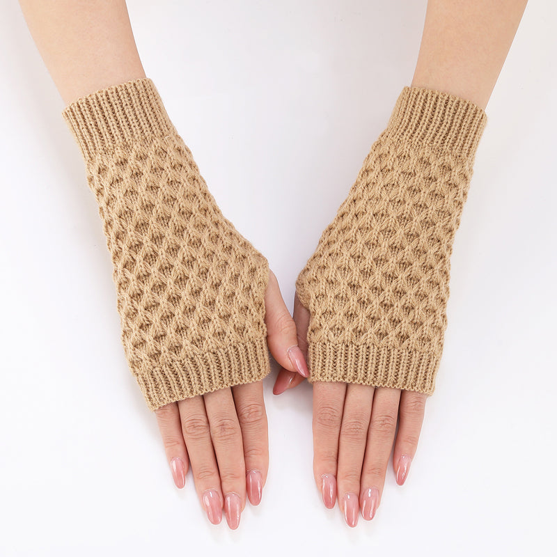 Gants Tricotés De Couleur Unie