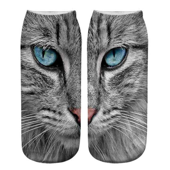 Chaussettes Créatives À Imprimé Chat