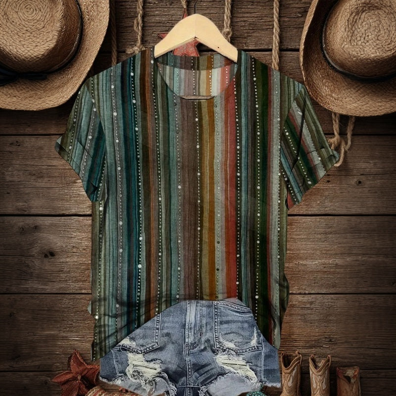 T-Shirt Rayé Vintage